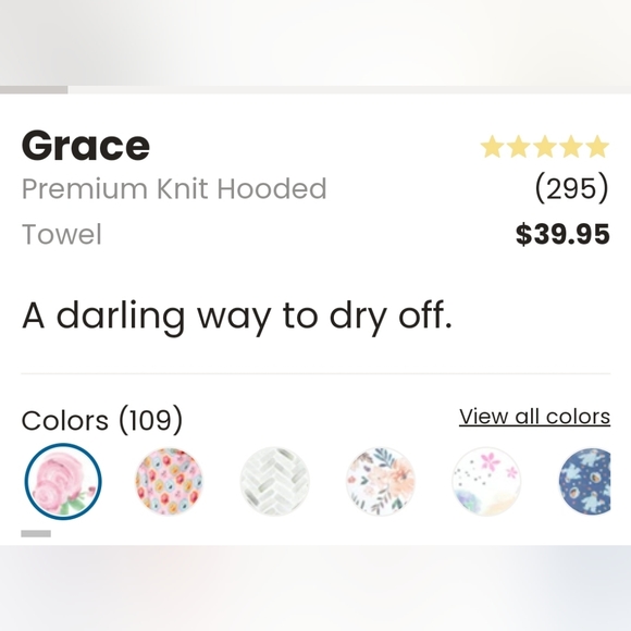 Copper Pearl Grace premium knit hooded towel o/s - Picture 8 of 16